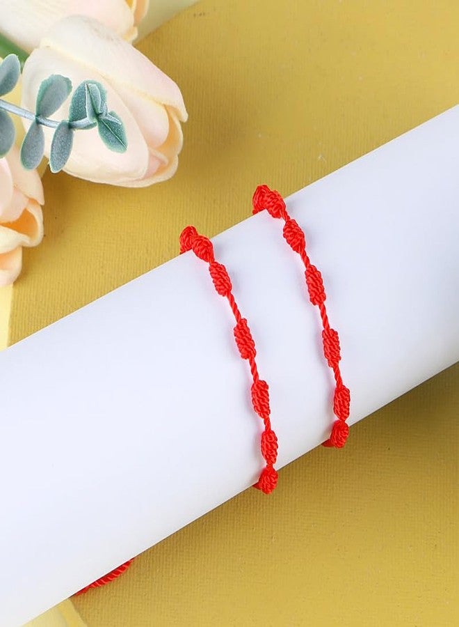 WENGIFT Destination Christmas Red String of Fate 7 Knots Couples Bracelets - Meaningful Matching Bracelets & Protective Amulet Gift for Anniversary, Valentine, Long Distance Love, His and Hers - Image 5